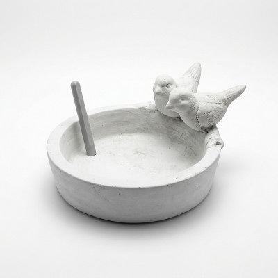 Decoratie Vogel Drinkbak Sculptuur Ontwerp Figuur Standbeeld Tuin Beelden Standbeelden