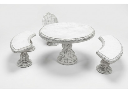 Antieke ridderstijl tafel tuin tafels steen decoratie rond meubels