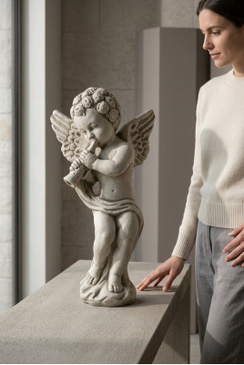 Engel 27cm Sculptuur Ontwerp Figuur Standbeeld Tuin Figuren Beelden
