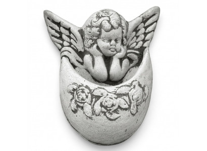Wandsculptuur Steenplaat Afbeelding Azteken Engel Antil Relief Steengieten Muur