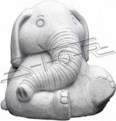 Ontwerp Figuur Olifant Sculptuur Figuren Beeldhouwwerken Beelden Wit Cartoon Standbeeld