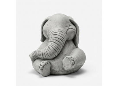 Ontwerp Figuur Olifant Sculptuur Figuren Beeldhouwwerken Beelden Wit Cartoon Standbeeld
