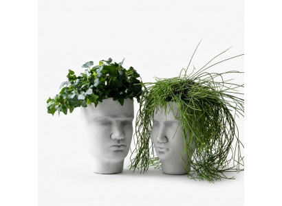 Ontwerp bloempot Top Planz emmer vat figuur decoratieve potten gezicht sculptuur.