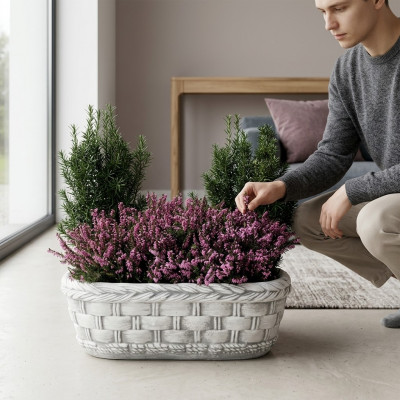 Bloembak plant natuur pot decoratie tuin vazen bloempotten figuur