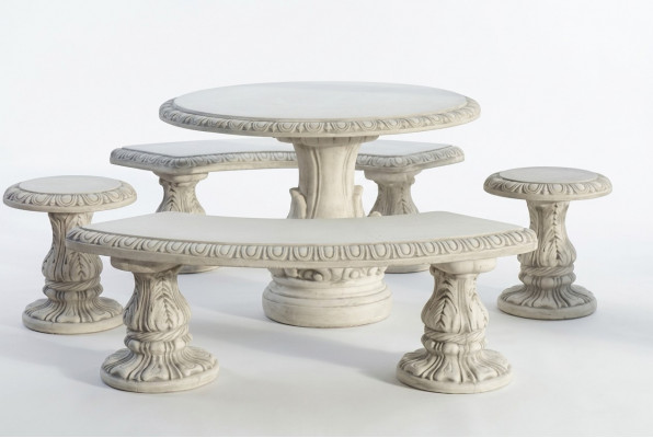 Steentafel Terras Tuin Decoratie Meubels Edele Antieke Stijl Ontwerp Tafels