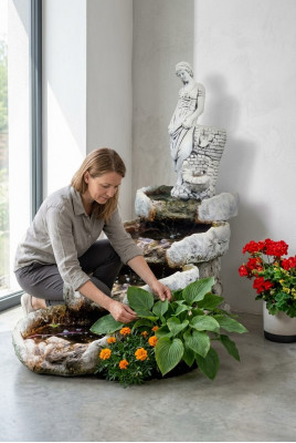 Bloempot natuur planten pot decoratie tuin vazen bloempotten figuur