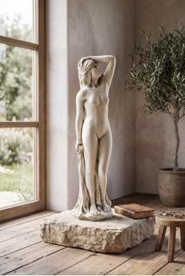 Vrouw 98cm sculptuur ontwerp figuur standbeeld tuin figuren beelden