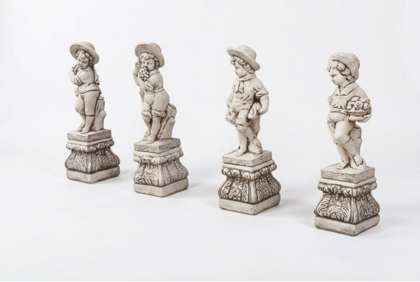 Jongen 70cm Figuur Standbeeld Beelden Sculptuur Beelden Tuin Wit Decoratie