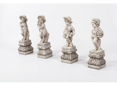 Jongen 70cm Figuur Standbeeld Beelden Sculptuur Beelden Tuin Wit Decoratie