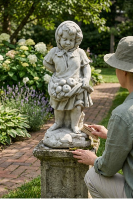 Meisje 71cm figuur standbeeld figuren sculptuur beelden tuin