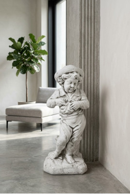 Jongen 69cm figuur standbeeld beeldhouwwerk beelden sculptuur standbeelden tuindecoratie