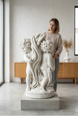 Engel 72cm Beeldhouwkunst Ontwerp Figuur Standbeeld Tuin Figuren Standbeelden