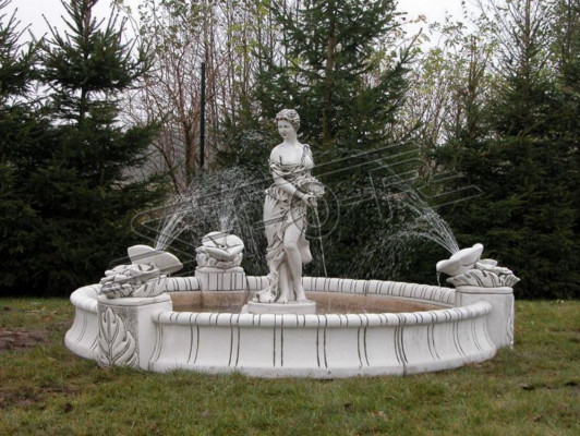 Fonteinen Figur Standbeeld Figuur Beeldhouwwerk Antiek Standbeelden Beeldhouwwerken Tuin