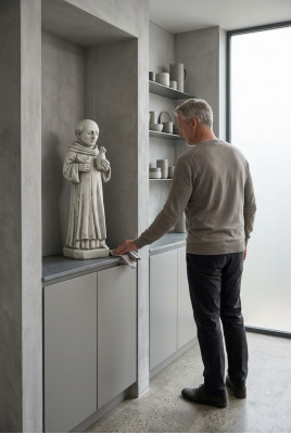 Tuindecoratie Monnik Standbeeld Sculptuur Figuren Beelden Ontwerper