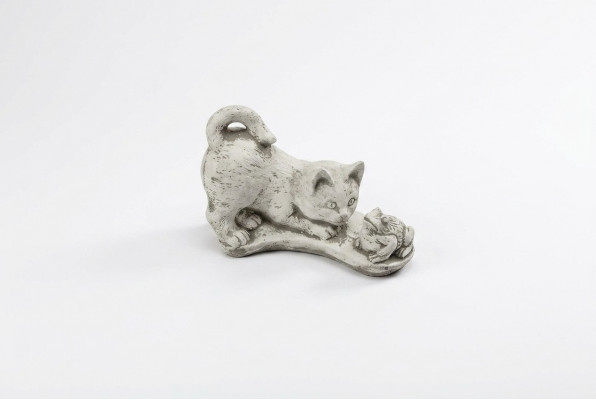 Tuindecoratie Kattenstandbeeld Sculptuur Figuren Wit Beeldhouwwerk Ontwerp