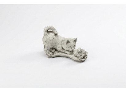 Tuindecoratie Kattenstandbeeld Sculptuur Figuren Wit Beeldhouwwerk Ontwerp