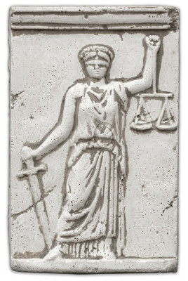 Muurreliëf Reliëf Wandafbeelding Afbeelding Afbeeldingen Justitia Decoratie Gerechtigheid Schilderij
