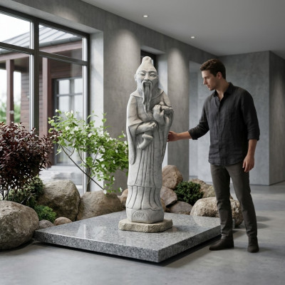 Chinese Confucius beeld standbeeld figuren sculptuur tuin