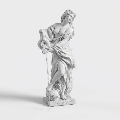 Tuinbeeld "Vrouw Fontaine"140cm Vijverbeeld Mensen Steen gegoten