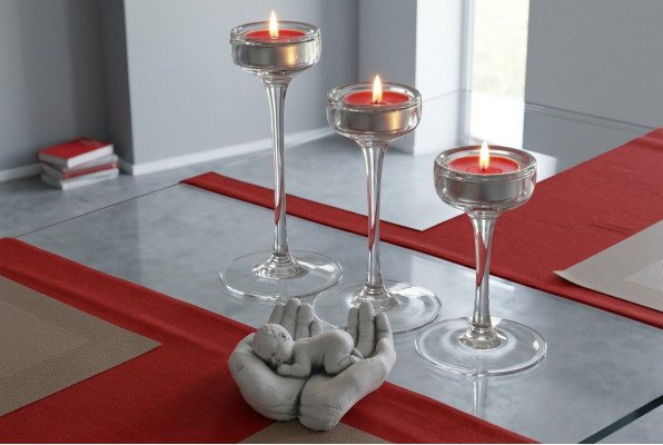 Decoratie figuur hand standbeeld baby gevoel veiligheid beelden ontwerper