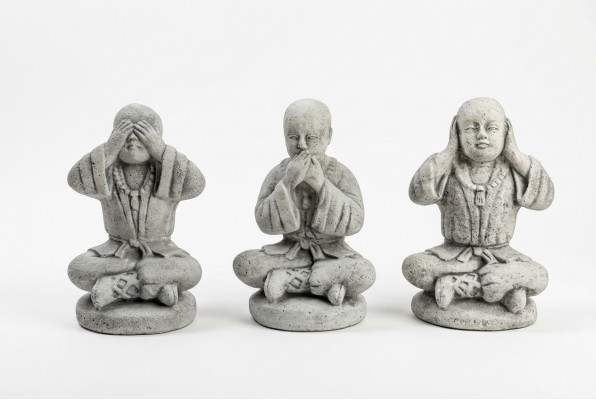 25cm Shaolin Kung Fu Beeld Standbeeld Vechtersfiguren Decoratieve Witte Beelden