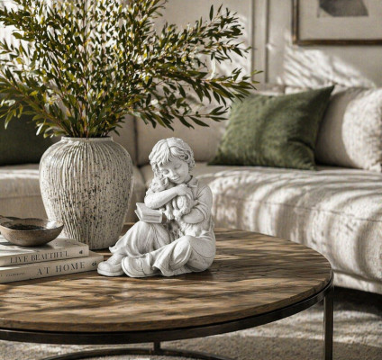 44cm Decoratieve sculptuur ontwerp beeld standbeeld tuinfiguren standbeelden