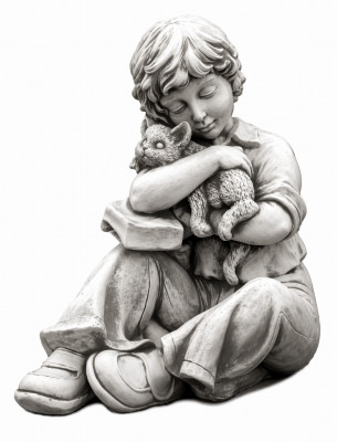 44cm Decoratieve sculptuur ontwerp beeld standbeeld tuinfiguren standbeelden