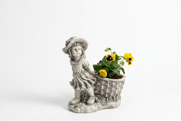 40 cm decoratieve sculptuur ontwerp figuur standbeeld tuin grijs figuren natuur standbeelden
