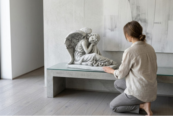 42 cm Decoratie Sculptuur Ontwerp Figuur Standbeeld Tuin Figuren Antieke Stijl Standbeelden