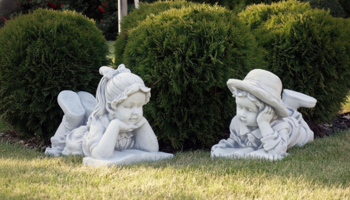 33cm Decoratieve sculptuur ontwerp figuur standbeeld tuin figuren standbeelden sculpturen