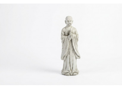 Boeddha sculptuur in steenlook. Groot decoratief beeld voor in de tuin.