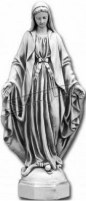 Moeder Jezus Maria Standbeeld Graf Sculptuur Heilige Figuur Tuindecoratie 100cm