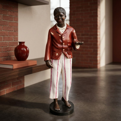 Ontwerp van donkerhuidige figuur standbeeld sculptuur ornamenten decoratie deco