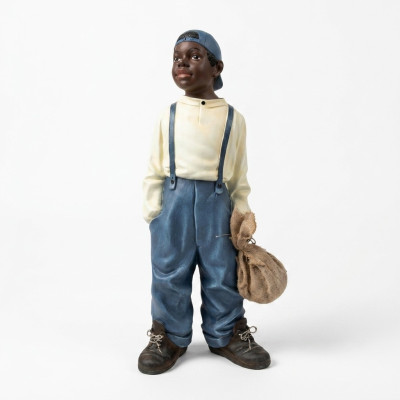 Ontwerp jongen met tas II figuur standbeeld sculptuur figuren sculpturen decoratie 7089