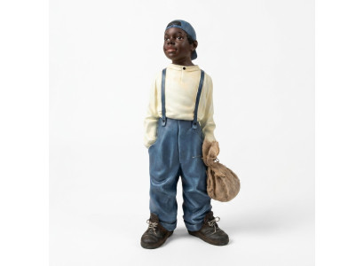 Ontwerp jongen met tas II figuur standbeeld sculptuur figuren sculpturen decoratie 7089