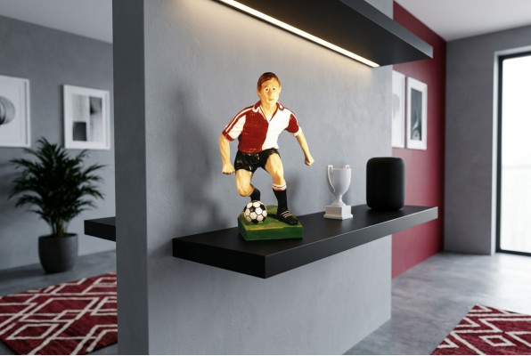 Ontwerp Voetballer II Figuur Standbeeld Sculptuur Figuren Sculpturen Decoratie 7614