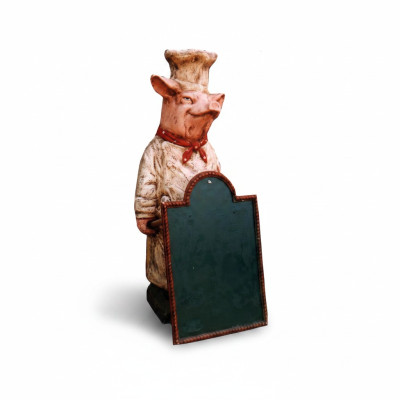 Restaurant Ständer Tafel Steak Figur Statue Skulptur Figuren Skulpturen Gastro   Restaurant Stand Tafel Biefstuk Figuur Standbeeld Sculptuur Figuren Sculpturen Horeca