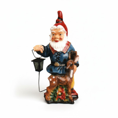 Ontwerp Dwerg Tuinlantaarn Figuur Standbeeld Sculptuur Figuren Sculpturen Nieuw 8836
