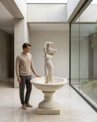 Zierfontein fontein sculptuur fontein decoratie tuin fontein vijver nieuw --> Versierde fontein fontein sculptuur fontein decoratie tuin fontein vijver nieuw