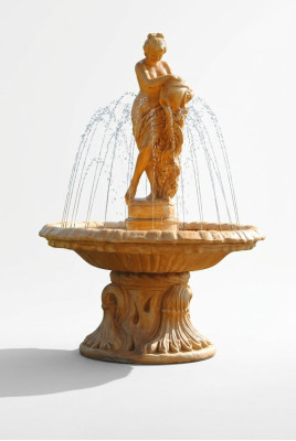 Fontein Tuinvijver Bron 155cm Stenen fontein Tuinfontein Fontein Nieuw