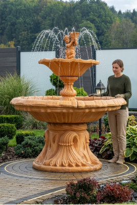 Fontein Tuinvijverfontein 190 cm Steenfontein Tuinfontein Fontein Nieuw