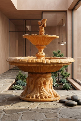 Fontein Tuinvijverfontein 190 cm Steenfontein Tuinfontein Fontein Nieuw