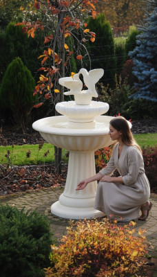 Zierfontein Springfontein 136cm sculptuur Fontein Decoratie Tuin Fontein Vijver Nieuw