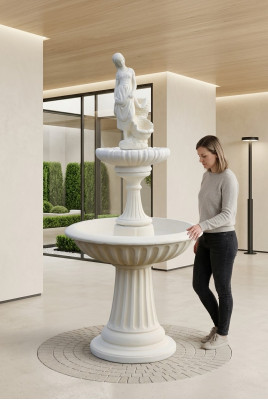 Zierfontein Fontein Sculptuur 197cm Fontein Decoratie Tuin Fontein Vijver Nieuw  Sierfontein Fontein Sculptuur 197 cm Fontein Decoratie Tuin Fontein Vijver Nieuw