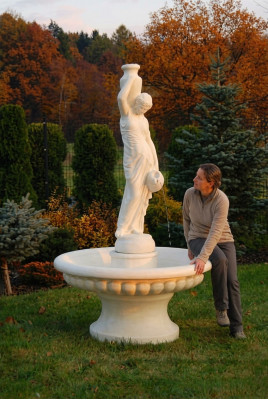 Zierfontein Fontijn Figuur 206cm Fontein Decoratie Tuin Fontein Vijver