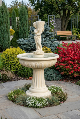 Fontein Tuinvijver Fontein 159cm Stenen Fontein Tuinfontein Fontein Nieuw