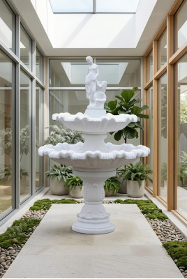 Versierde fontein figuur fontein decoratie tuin fontein vijver 197 cm.   Versierde fontein figuur fontein decoratie tuin fontein vijver 197 cm.