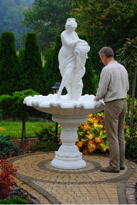 Zierspringbrunnen Springbrunnen Skulptur Brunnen Dekoration Gartenbrunnen Teich Neu 229 cm