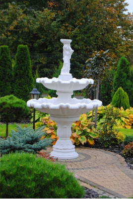 Zierfontein Spuitfontein Figuur 197cm Fontein Decoratie Tuin Fontein Vijver