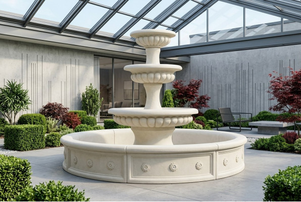 Bassin voor sierfontein sculptuur fontein tuin fontein vijver nieuw.